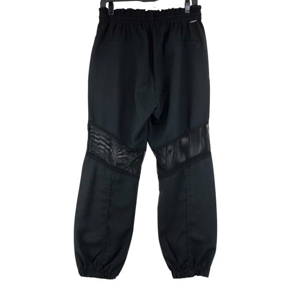 Mamo Womens Size 42 US 10 Pants Mesh Insert Jogger Front Zip Stretch Black - Picture 5 of 12